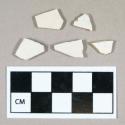 Ceramic, white salt glazed stoneware body sherds, undecorated