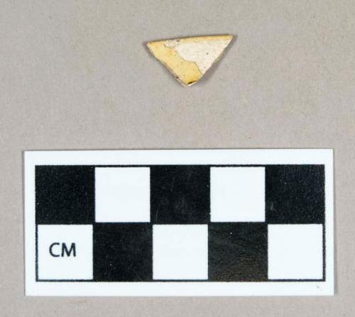 Ceramic, Staffordshire-type earthenware rim sherd