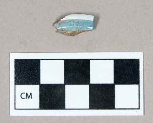 Ceramic, pearlware footrim sherd