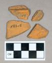 Ceramic, unglazed redware body sherds