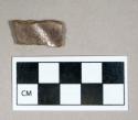 Ceramic, dark brown lead glazed redware body sherd