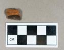 Ceramic, lead glazed redware base sherd