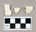 Ceramic, molded creamware rim sherds