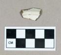 Ceramic, white salt glazed stoneware base sherd