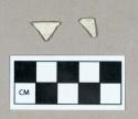 Ceramic, white salt glazed stoneware rim sherds