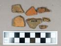 Ceramic, redware body sherds, glaze/surface missing