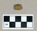 Ceramic, clear glazed redware rim sherd