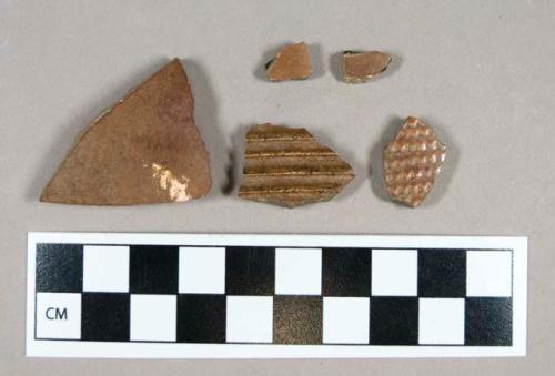 Ceramic, Nottingham-type stoneware body sherds