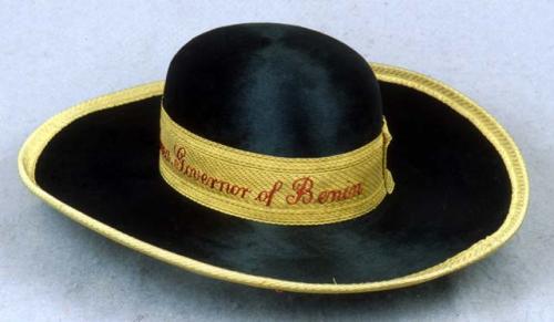 Beaver hat with metal box