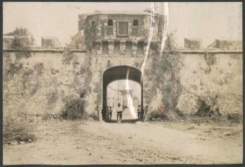 Stone wall and gateway