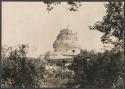 Caracol, tower, south side under repair