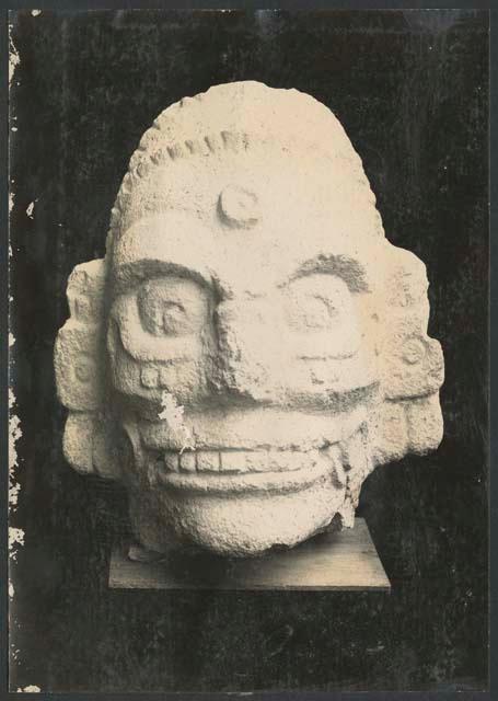 Temple of Little Heads, Old Chichen Itza, carved stone head