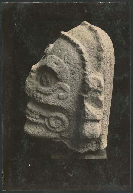 Temple of Little Heads, stone head, side view