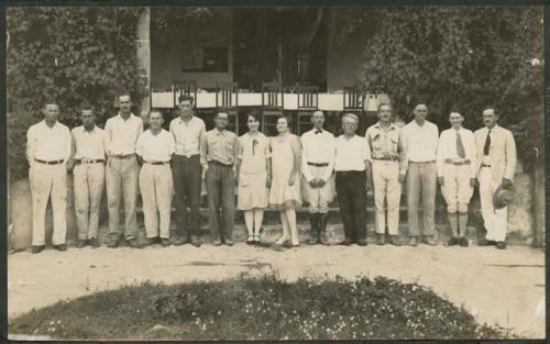 Chichen Itza staff, 1927 field season