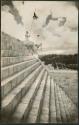 Temple of Warriors, stairway and south serpent balustrade