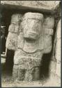 Temple of Warriors, Atlantean figure supporting altar