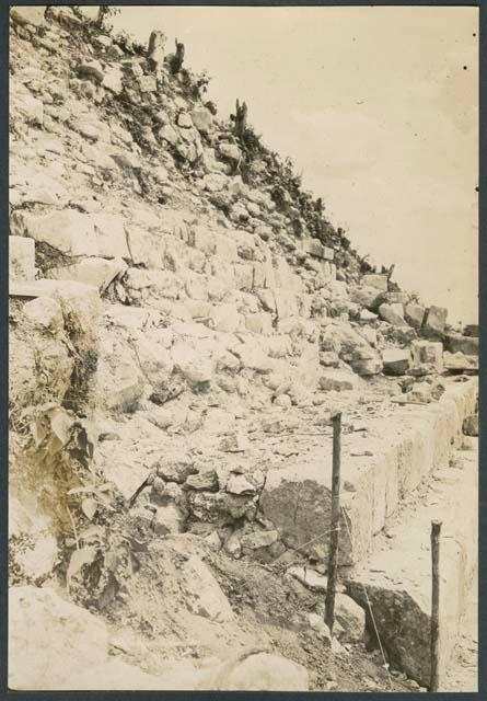 Temple of Warriors, stairway during repair