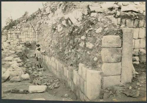 Temple of Warriors, back wall of Northwest Colonnade