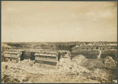 View from platform of Governor's Palace, showing House of Turtles