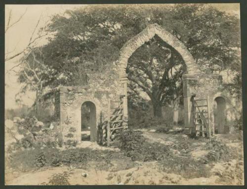 Arched gateway to Hacienda