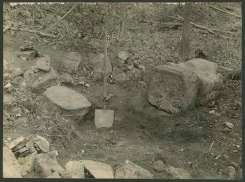 Temple of Atlantean columns, after discovery of blocks