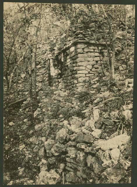 Coba, southwest corner of structure XXXIII