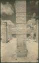 Temple of the Warriors, sculptured columns in sanctuary