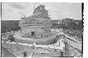 Caracol. View from N. showing 1929 circular structure and rectangular platform s