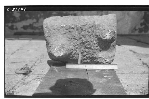 Modern 3-legged metate - Hacienda at Chichen - #1.