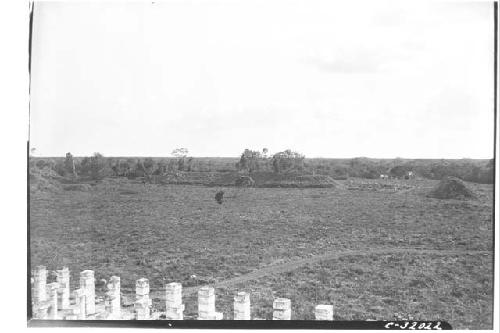 Mercado,  before excavation, view from Warriors.