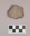 Ceramic, earthenware body sherd, undecorated, shell-tempered