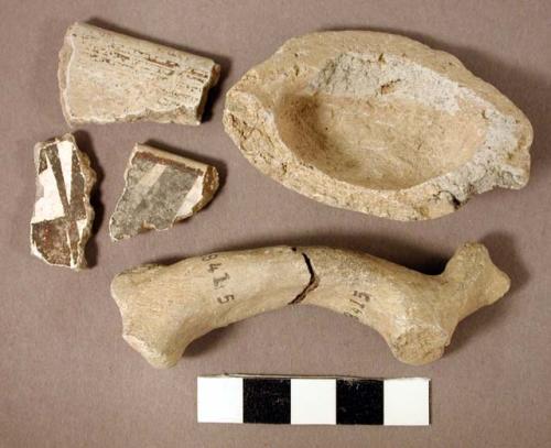 Sherds, handle & vessel fragments