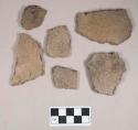 Ceramic, earthenware body sherds, undecorated, some shell-tempered, some grit-tempered