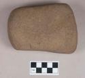 Ground stone, worked stone object, rectangular