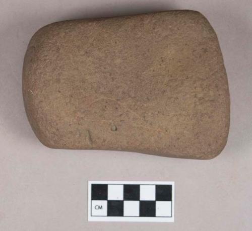 Ground stone, worked stone object, rectangular