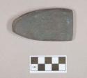 Ground stone, worked stone object, flat, possible adze preform