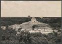 El Caracol, view from Las Monjas, repair completed