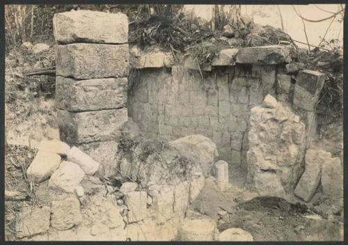 Temple of the Phalli, south patio, looking north-northwest