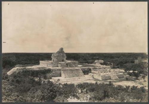 El Caracol and West Annex, from roof of Casa Colorado