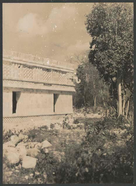 Temple of the Three Lintels, northwest corner, at close of 1928 field season