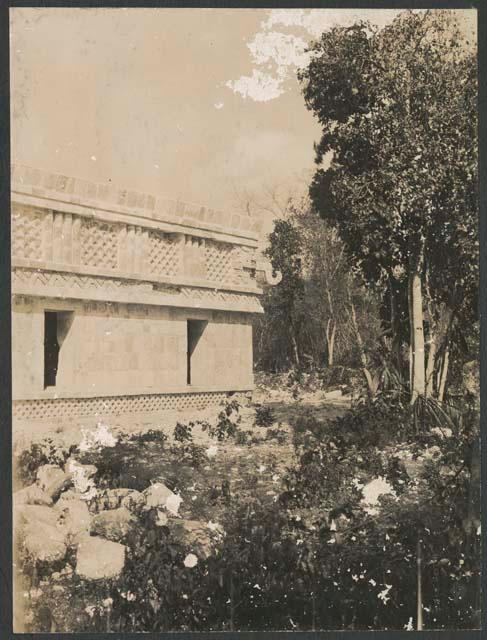 Temple of the Three Lintels, northwest corner, at close of 1928 field season