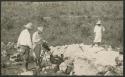 Caracol, West annex, excavating on terrace