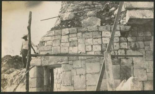 Caracol, north doorway, with stones numbered and charted