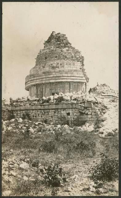 Caracol, south side, showing mask panel