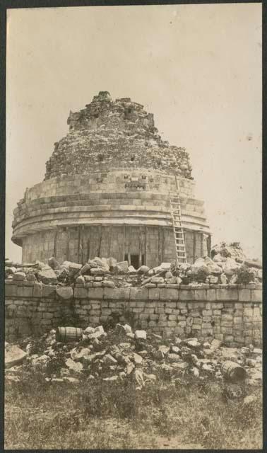 Caracol, south side, showing mask panel