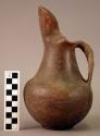 Coarse ware jug with handle