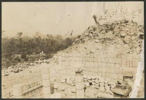 Temple of Wall Panels, after excavation and before repair