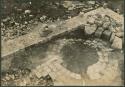 Caracol, circular arrangement of stones of upper terrace floor