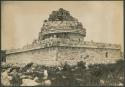 Caracol, northeast upper corner terrace at close of 1929 season