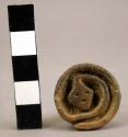 Handled seal.  3.5cm. tall with coiled snake.